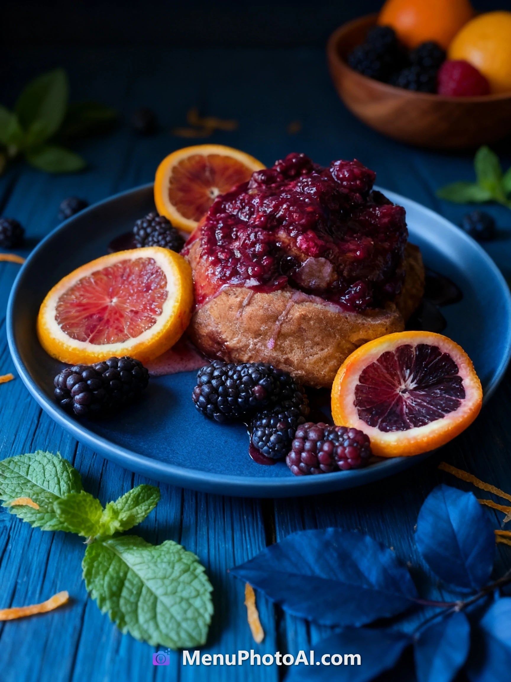 What do you get when you mix a blood orange and blackberries...
